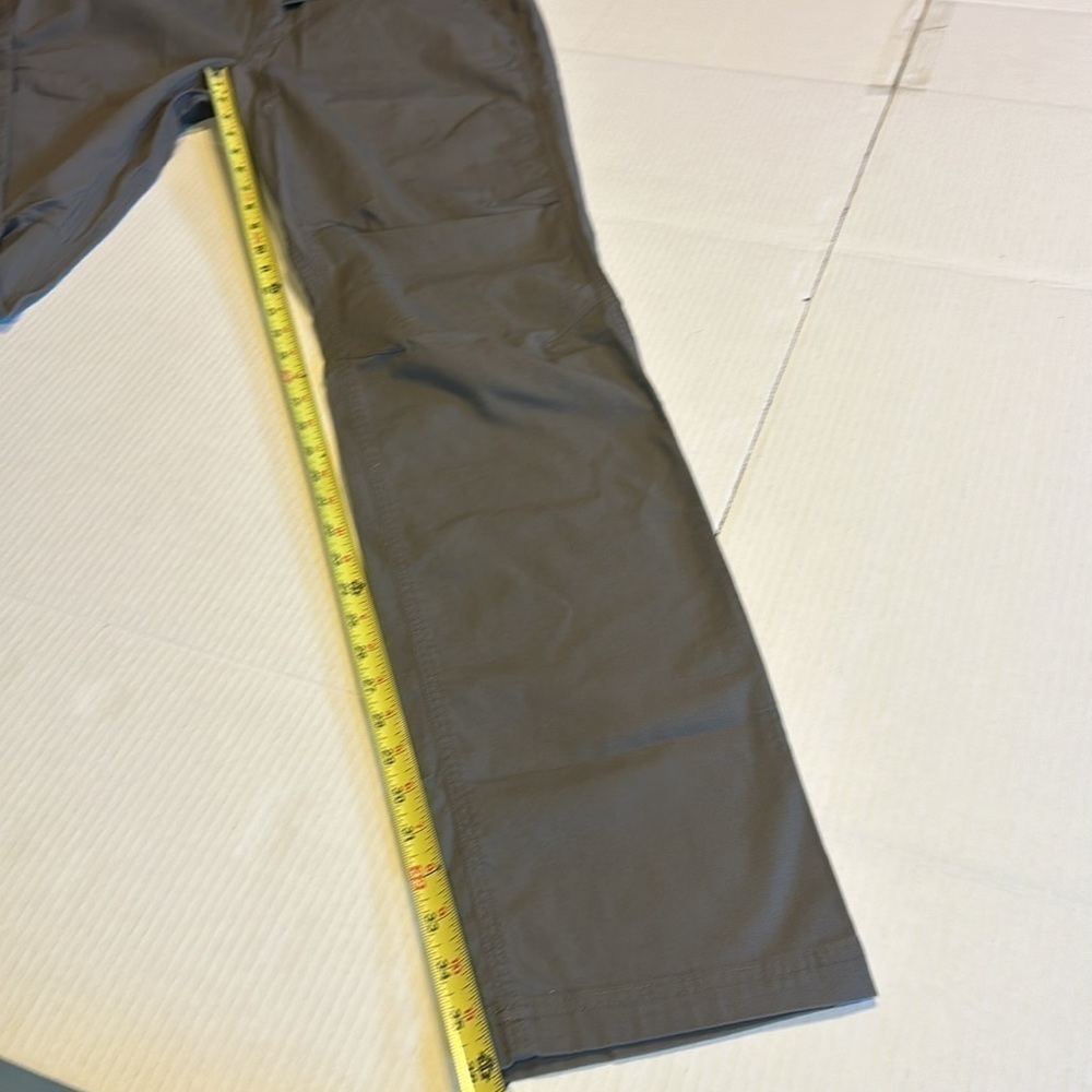 NWT Eddie Bauer brown Rappel Canvas Pant teak slim fit zipper side pocke… - Picture 3 of 11